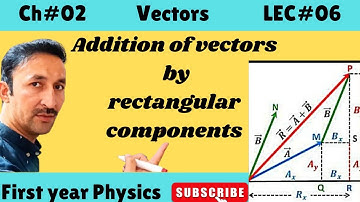 Addition of vectors by rectangular components | Lecture No. 06 | Class 11 physics | Ch 2 vectors|