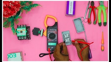 how to connection combine, push button with multimeter Urdu ,Hindi