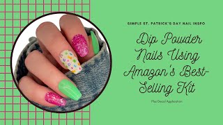 Dip Powder Nails | Amazon Dip Powder Kit | Dip Liquids | Decal Application | Azure Beauty | Tutorial screenshot 2