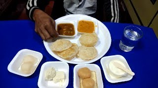 Eating Show | Khasta Kachori with Chana Daal & Sweets Rasgulla -Ras Malai - Kalakand