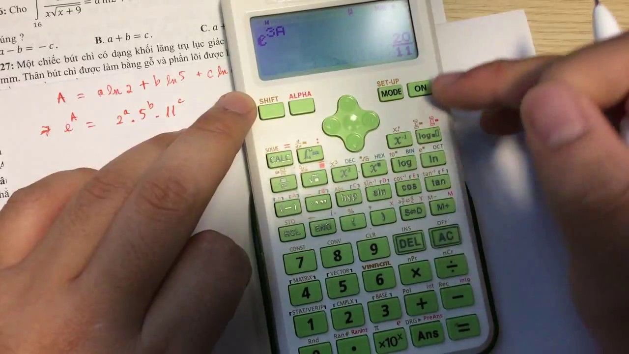 Casio giải nhanh những câu hay và khó đề Toán THPT QG 2018