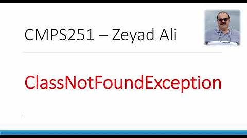 001 How to Fix ClassNotFoundException   Eclipse