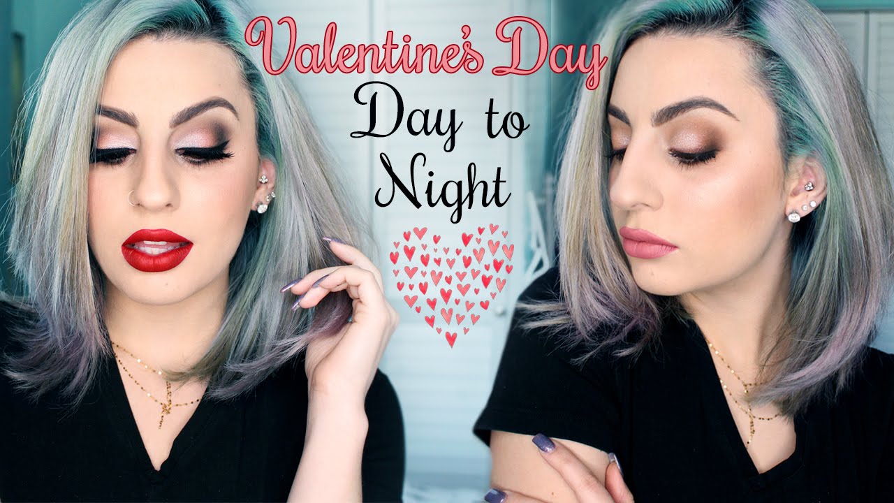 Valentine's Day Makeup Tutorial: Day to Night - YouTube