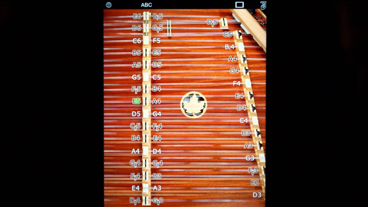 D550 MIDI Hammered Dulcimer MIDI Controller for iPad (Portrait Mode