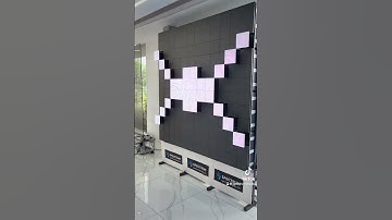 All I notice is how the 3D LED Kinetic wall moves 🥲 #spectrumdisplay #kineticscreen #ledwalls #led