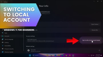Easy Guide to Switching to a Local Account on Windows 11