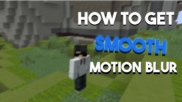 How to get smooth motion blur (teknos blur)
