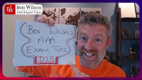 ACCA AAA-examentips - D25