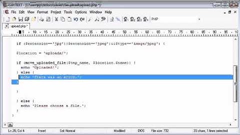 Beginner PHP Tutorial   91   Uploading Files Restricting File Extensions Part 2