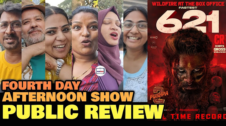 Pushpa 2 FOURTH DAY Public Review | Sunday Afternoon Opinion | Allu Arjun | Rapaa Rapaa Rampage 🔥