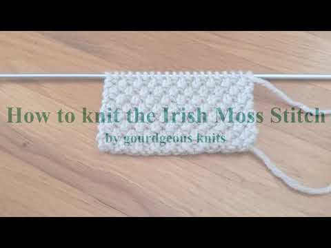 How to knit the Irish Moss Stitch