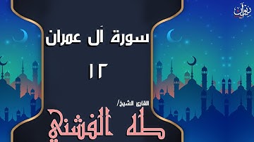 تلاوة مجودة لما تيسر من سورة آل عمران للقارئ الشيخ طه الفشني - 12