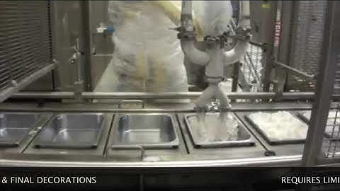 Cosma robot ice cream filler