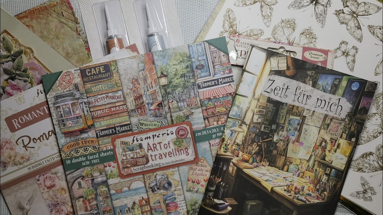 ✨ Funkelkram Haul – Zauberhafte Papiersets & kreative Schätze von Stamperia 📦💖