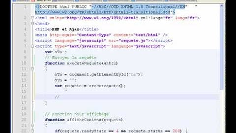 Interroger une base de données avec Ajax et PHP