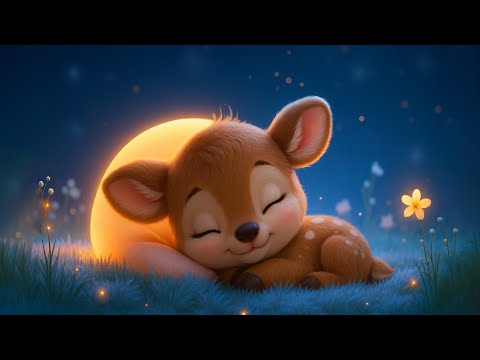 Sleeping Deer 🦌 — Relaxing Piano 🌙for Deep Sleep, Stress Relief & Emotional Healing (8 Hours No Ads)