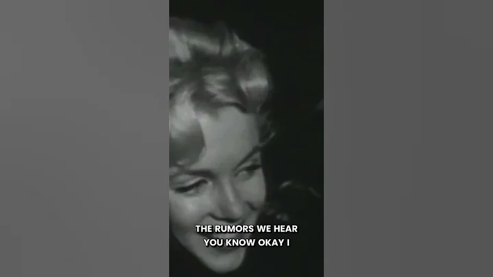 Marilyn Monroe talks about the importance of having director approval 1956.