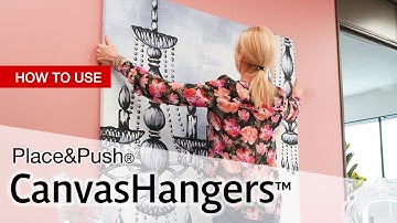 How to hang a large canvas using CanvasHangers™