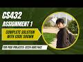 CS432 Assignment 1 2026 Solution 100% Correct with Code Shown | VU Assignment Solution | Sir Ibsham