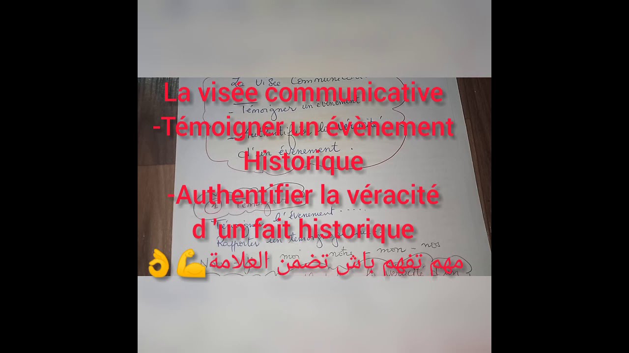 la visée communicative dans un témoignage 3 as