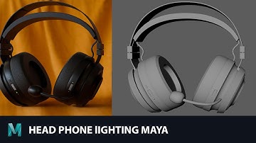 Head phone Lighting Rendering Maya Tutorial