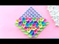 Paper Flower Wall Hanging- Easy Wall Decoration Ideas - Paper craft - DIY Wall Decor//কাগজের ফুল