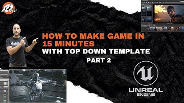How To Make Game In Unreal Engine In 15 Minutes |Top Down Template Part 2