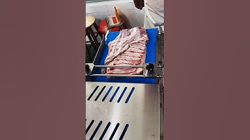 Fresh meat parallel slicing machine, fully automatic stringing machine