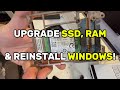 How to Upgrade SSD & RAM + Windows 10 Installation, on Old Laptop | Dell Latitude 7450 Example