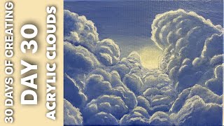 (622) 30 Days of Creating Finale | Acrylics Cloud Painting Technique @GinaDeLuca