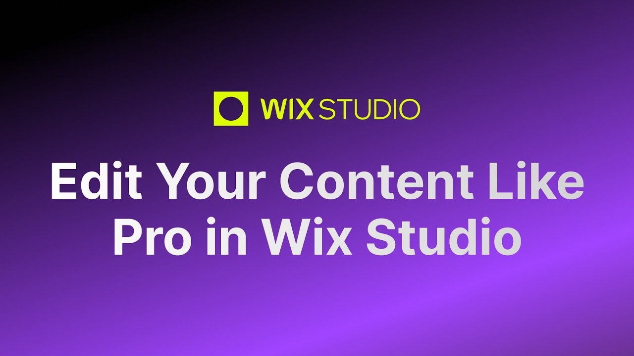 Part 3: Edit Your Content Like Pro in Wix Studio | Wix Template Customization Course