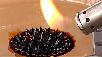 ¿Qué contiene el ferrofluido?