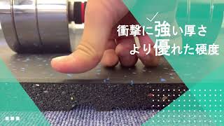 TOP FILM トレーニングマット 500×500mm 厚さ2.5cm 4枚セット 衝撃吸収 防音 高硬度 ジム ゴム フロアマット ラバーマット エクササイズ フィットネス 筋トレ