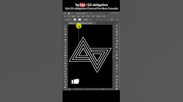 Triangle outline Logo Design in illustrator | #illustrator #ai #shorts #logodesign