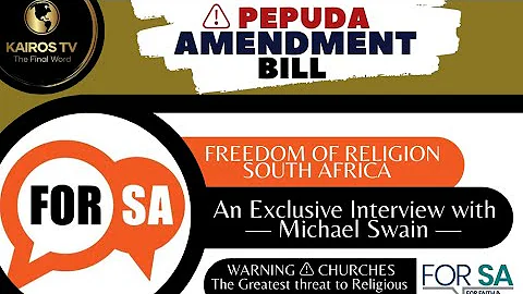 A Legislative Talk with Michael Swain - FORSA on PEPUDA AMENDMENT BILL, Tonight @7PM on KAIROS TV!