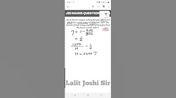 JEE MAINS 2021| Short tricks| Carnot Engine