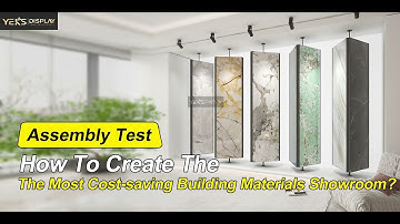 Tile Display Rack Three Side Rotating