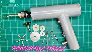 How To Make A Rechargeable Powerful Drill From PVC Pipe At Home | How To Make A Screw Driver At home