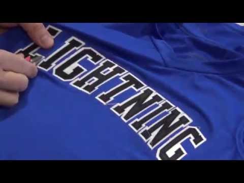 embroidered tackle twill letters 