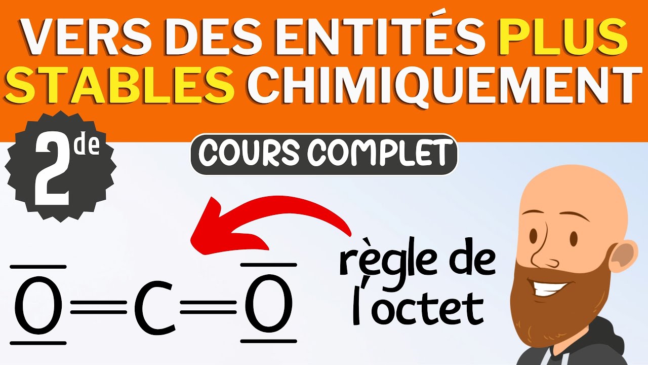 Vers des entités plus stables chimiquement (duet et octet) - cours de seconde de physique chimie