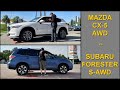 Mazda CX-5 2.5 SKYACTIV-G i-ACTIV AWD vs Subaru Forester 2.0 CVT S-AWD - 4x4 tests on rollers