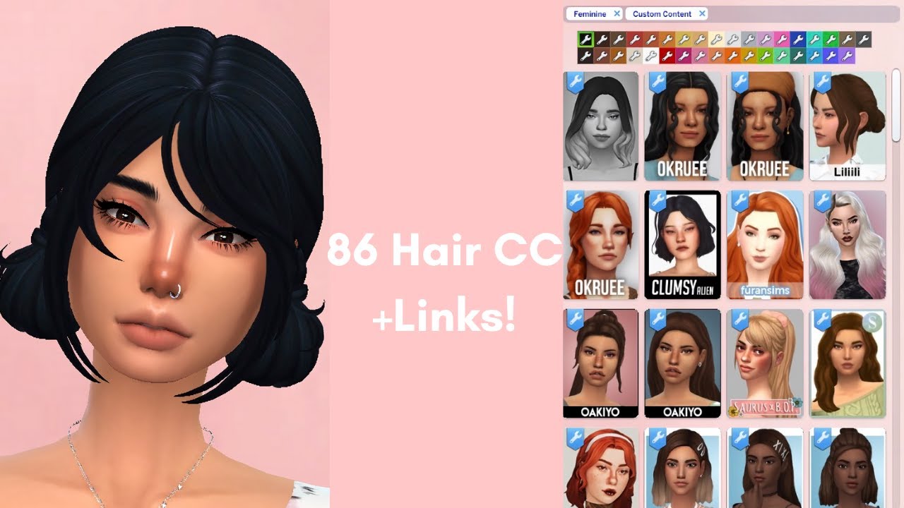 Sims 4 Maxis Match Hair CC + Links! - YouTube