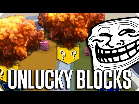 ¡CARRERA TROLL DE UNLUCKY BLOCKS! | Minecraft Con Luh