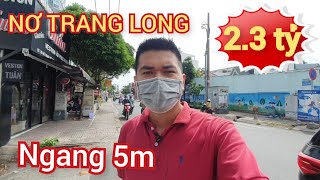 (đã bán) 2.3 tỷ, MT nhà 5m ngang, 20m2 đất,  nhà Bình Thạnh 1 Lầu, sổ hồng riêng, sát HXH.