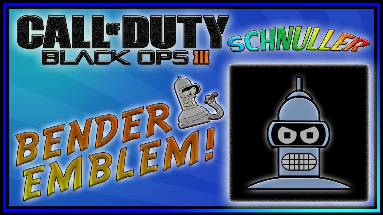 BENDER FACE EMBLEM! COD Black Ops 3 Emblem Tutorials! Bender Emblem ...