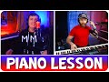 I gave a spontaneous piano lesson on ometv