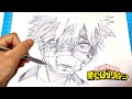【僕のヒーローアカデミア FINAL SEASON】えぇぇ爆豪勝己イラスト簡単描き方