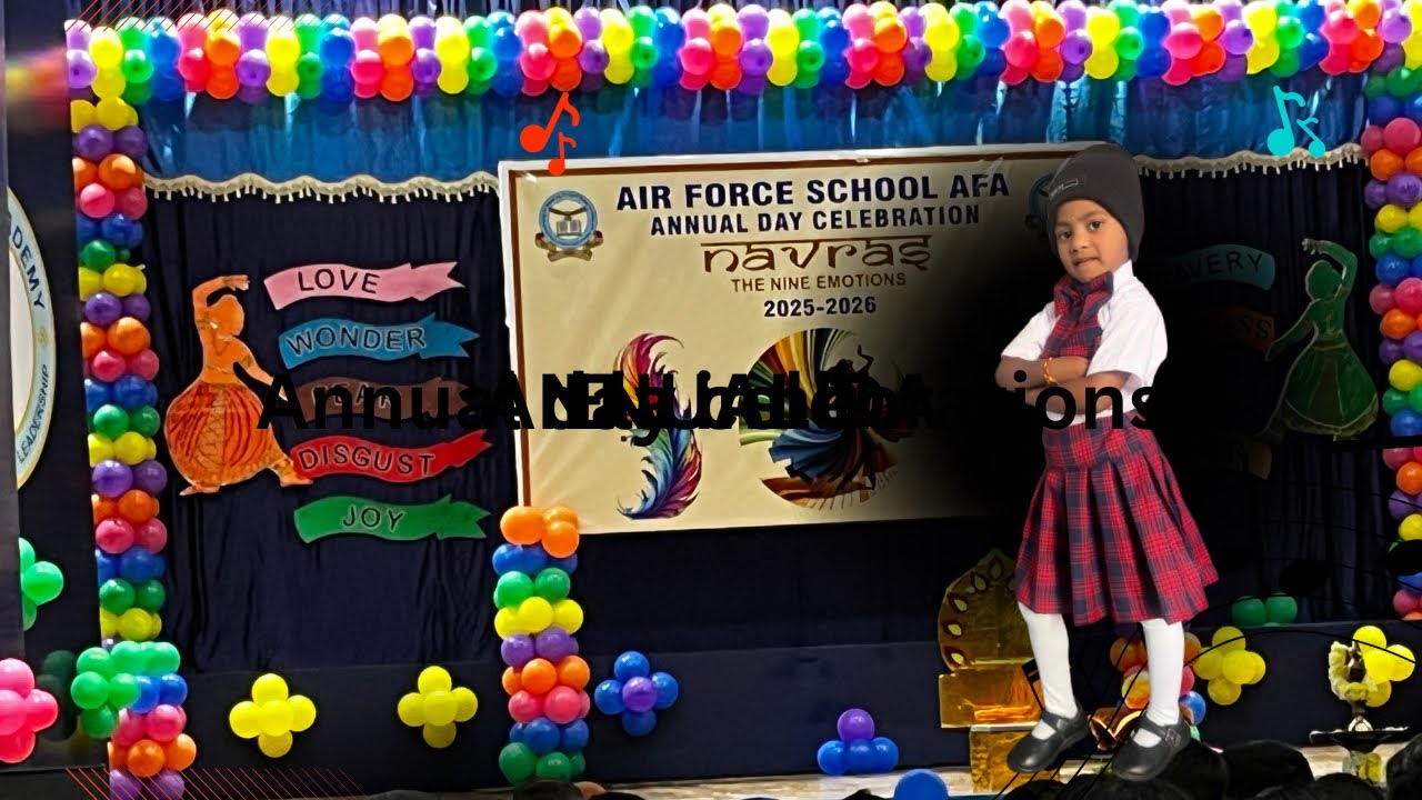 AIRFORCE SCHOOL LKG STUDENTS DANCE PERFORMANCE | ANNUAL DAY CELEBRATION ...