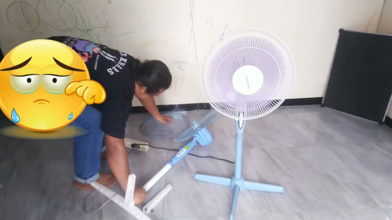 Tragedi Kipas Angin - Menukar Jala dan Baling Kipas Angin || Fan Falling Down