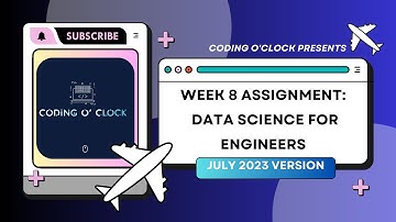 NPTEL Data Science For Engineers | Week 8 Quiz Assignment Solution | September 2023 | IIT Madras